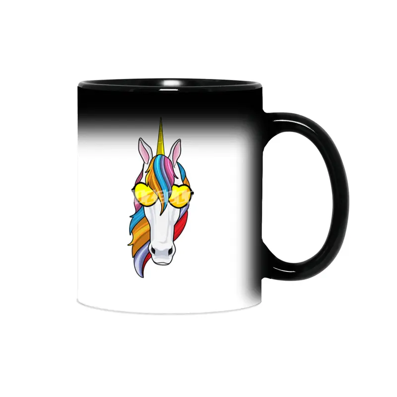 Unicorn with Sunglasses Sihirli Kupa