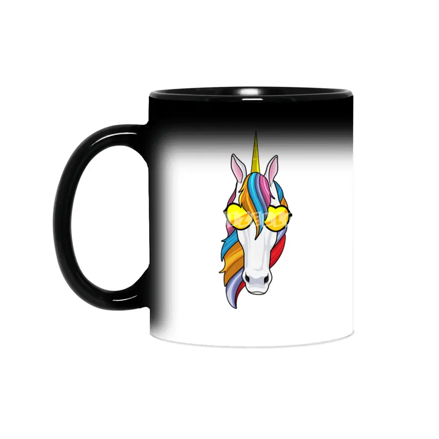 Unicorn with Sunglasses Sihirli Kupa