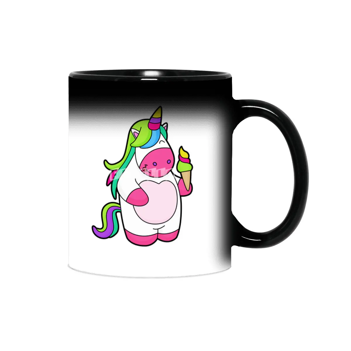 Unicorn with Waffle Ice cream Sihirli Kupa