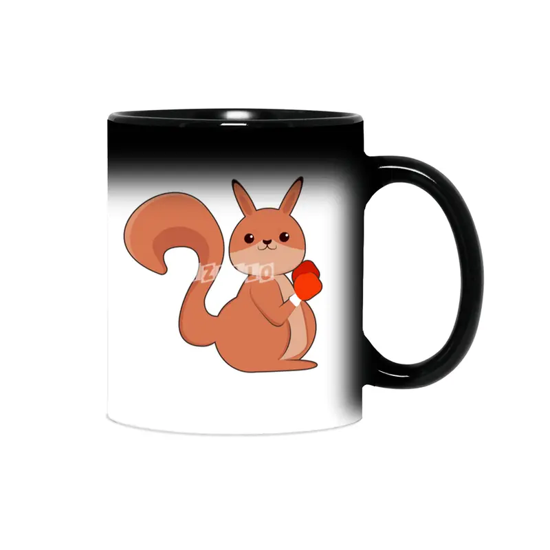 Squirrel as Boxer with Boxing gloves Sihirli Kupa