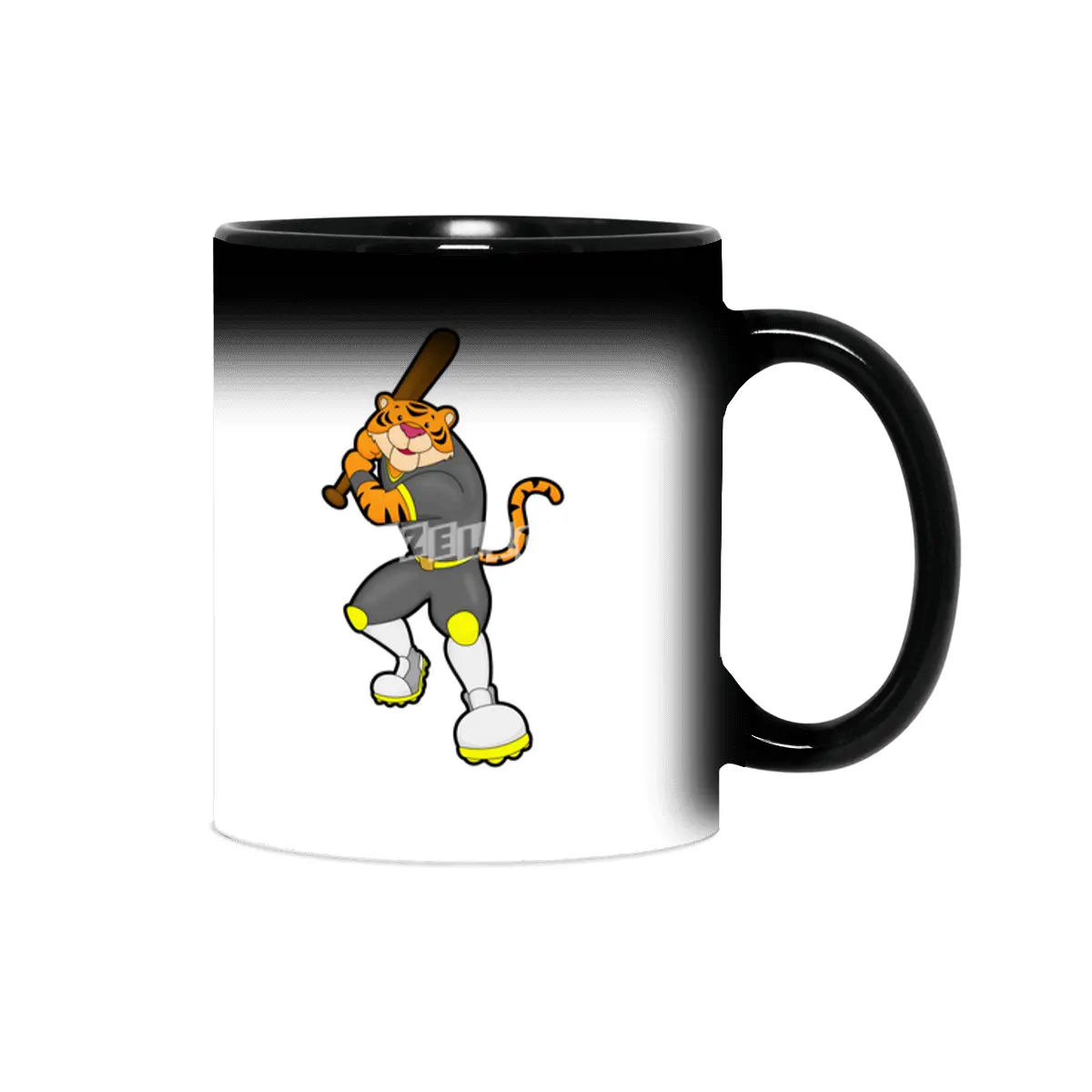 Tiger as Baseball player with Baseball bat Sihirli Kupa