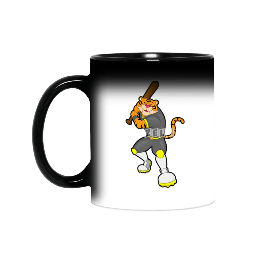 Tiger as Baseball player with Baseball bat Sihirli Kupa