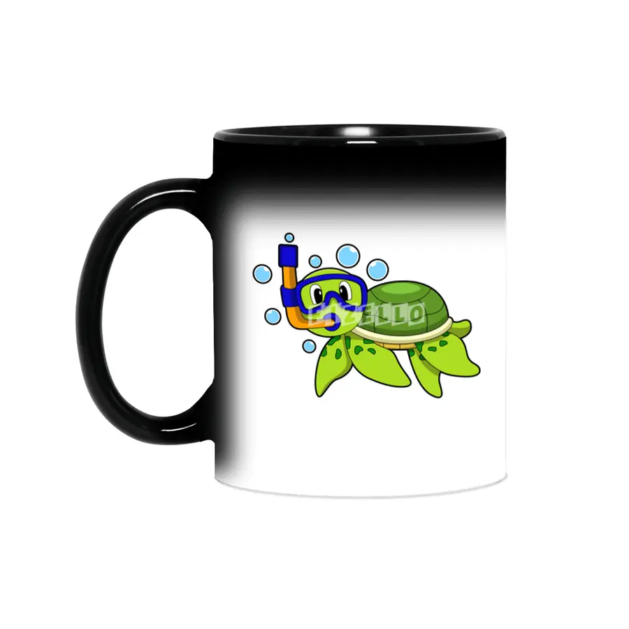 Turtle at Diving with Snorkel Sihirli Kupa