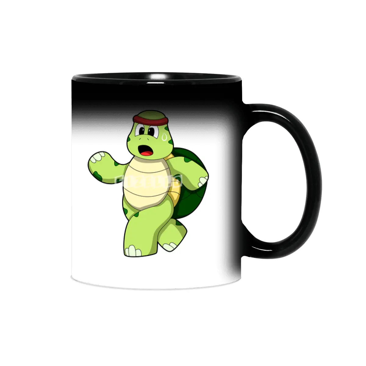 Turtle at Running with Headband Sihirli Kupa