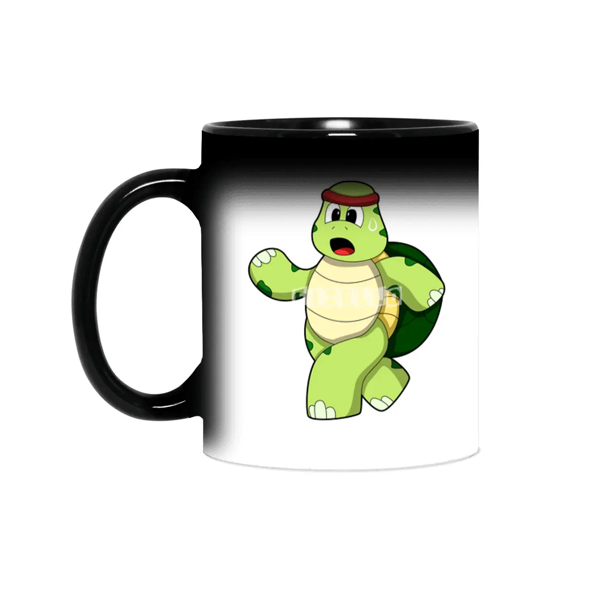 Turtle at Running with Headband Sihirli Kupa