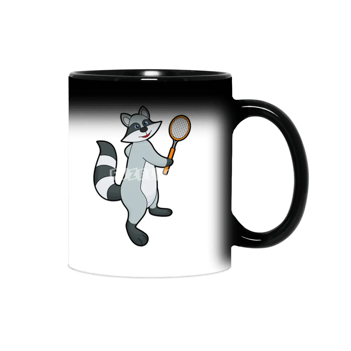 Racoon as Tennis player with Tennis racket Sihirli Kupa