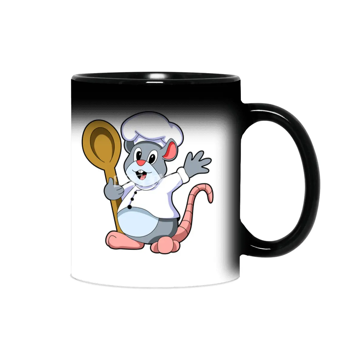 Rat as Chef with Cooking apron & Wooden spoon Sihirli Kupa