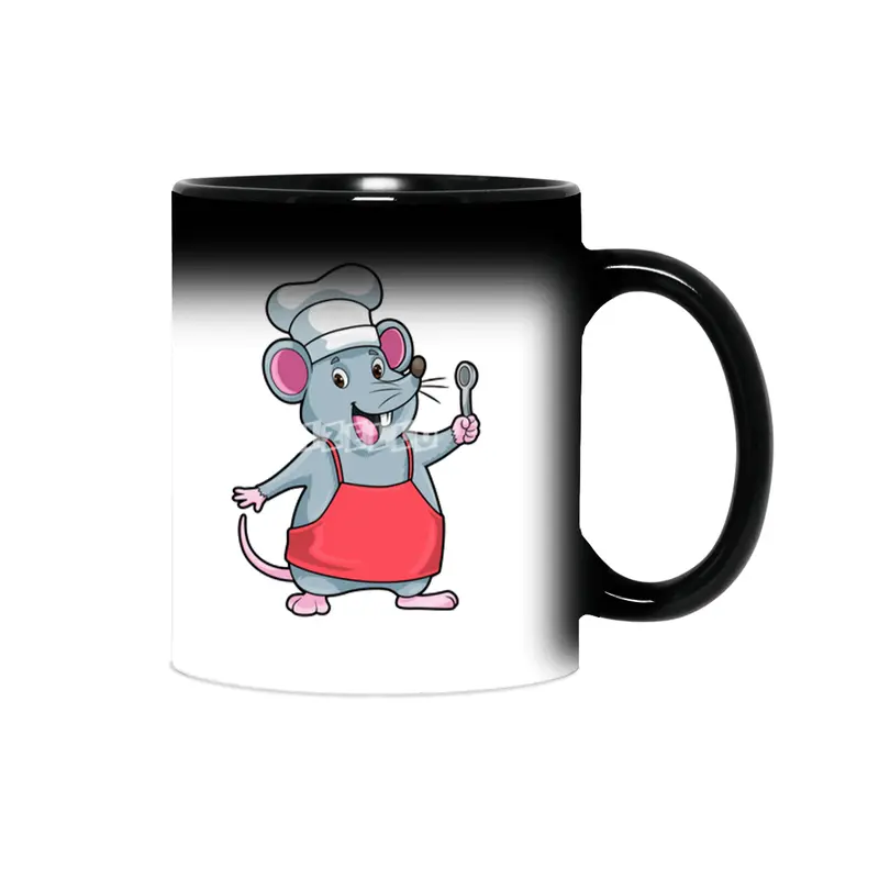 Rat as Chef with Cooking apron & Wooden spoon Sihirli Kupa