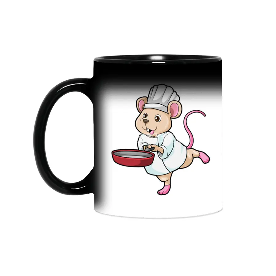 Rat as Cook with Pan & Cooking hat Sihirli Kupa