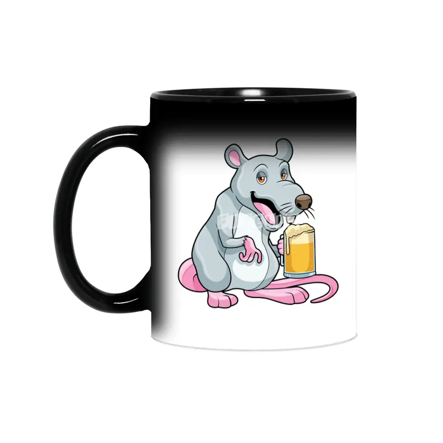 Rat with Glass of Beer Sihirli Kupa