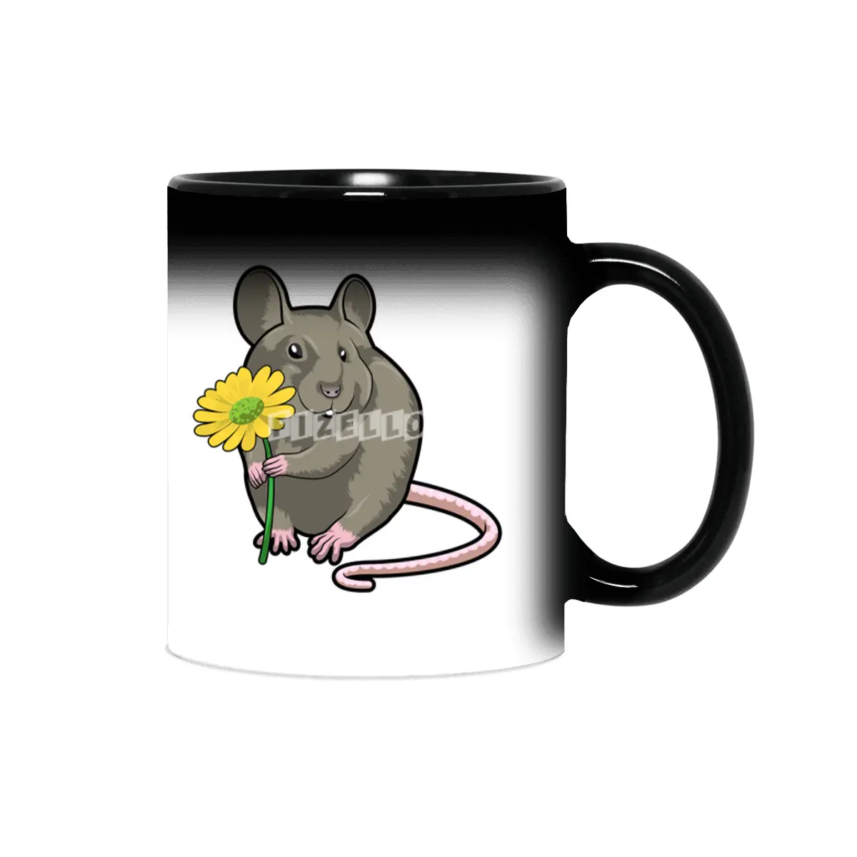 Rat with yellow Flower Sihirli Kupa