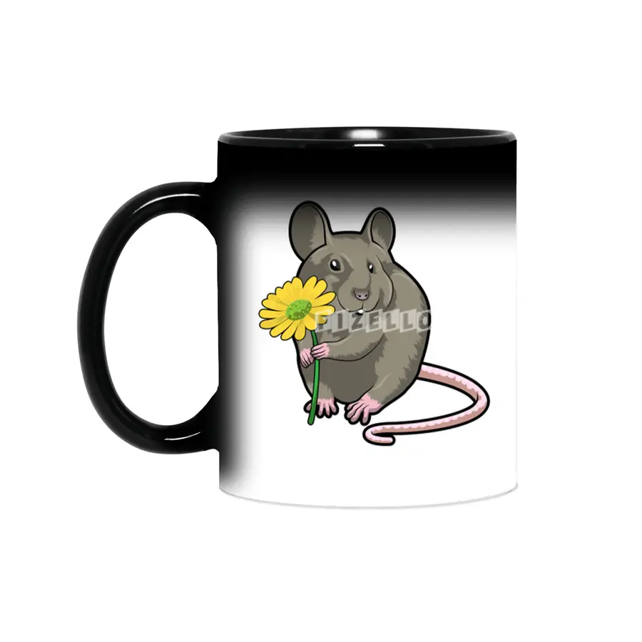 Rat with yellow Flower Sihirli Kupa