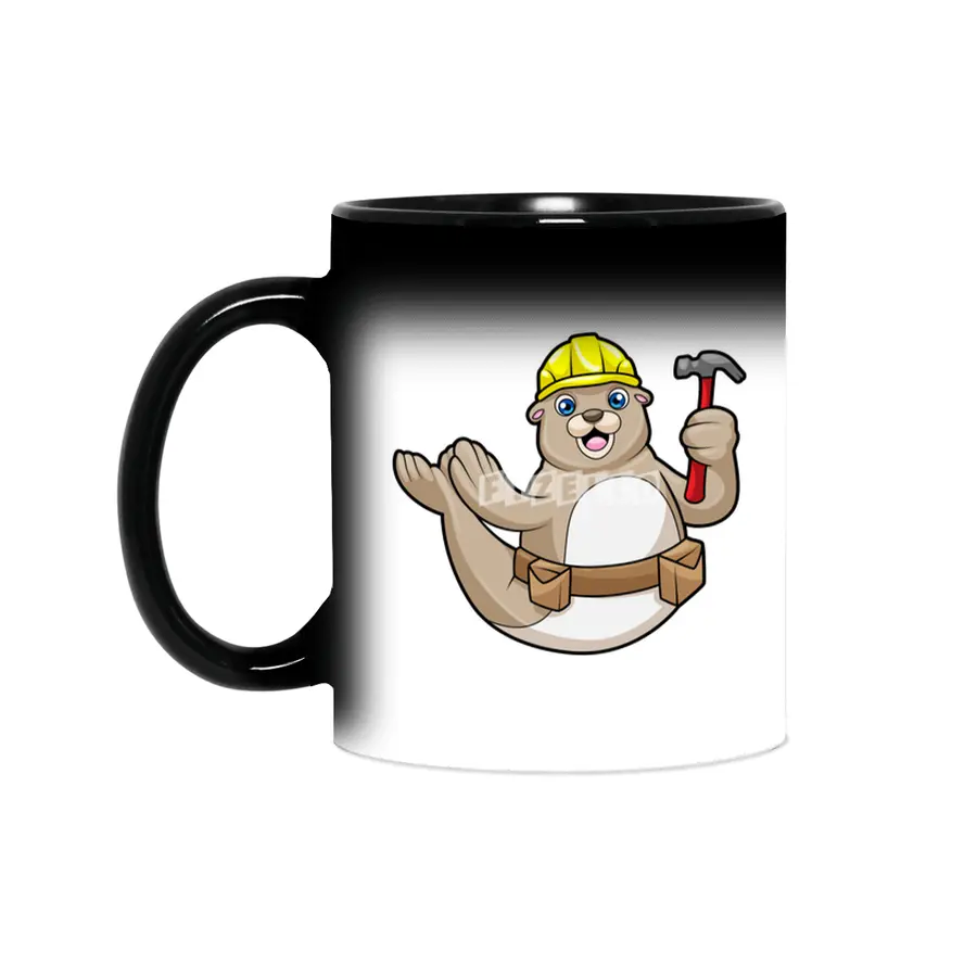 Seal as Carpenter with Hammer & Hat Sihirli Kupa