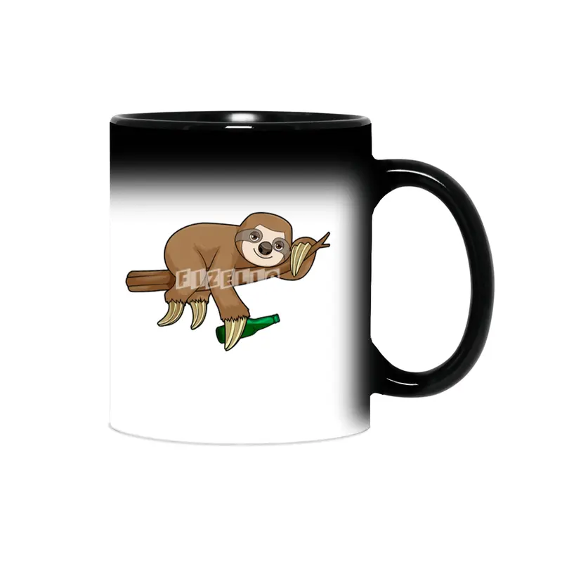 Sloth on Branch with Bottle Beer Sihirli Kupa