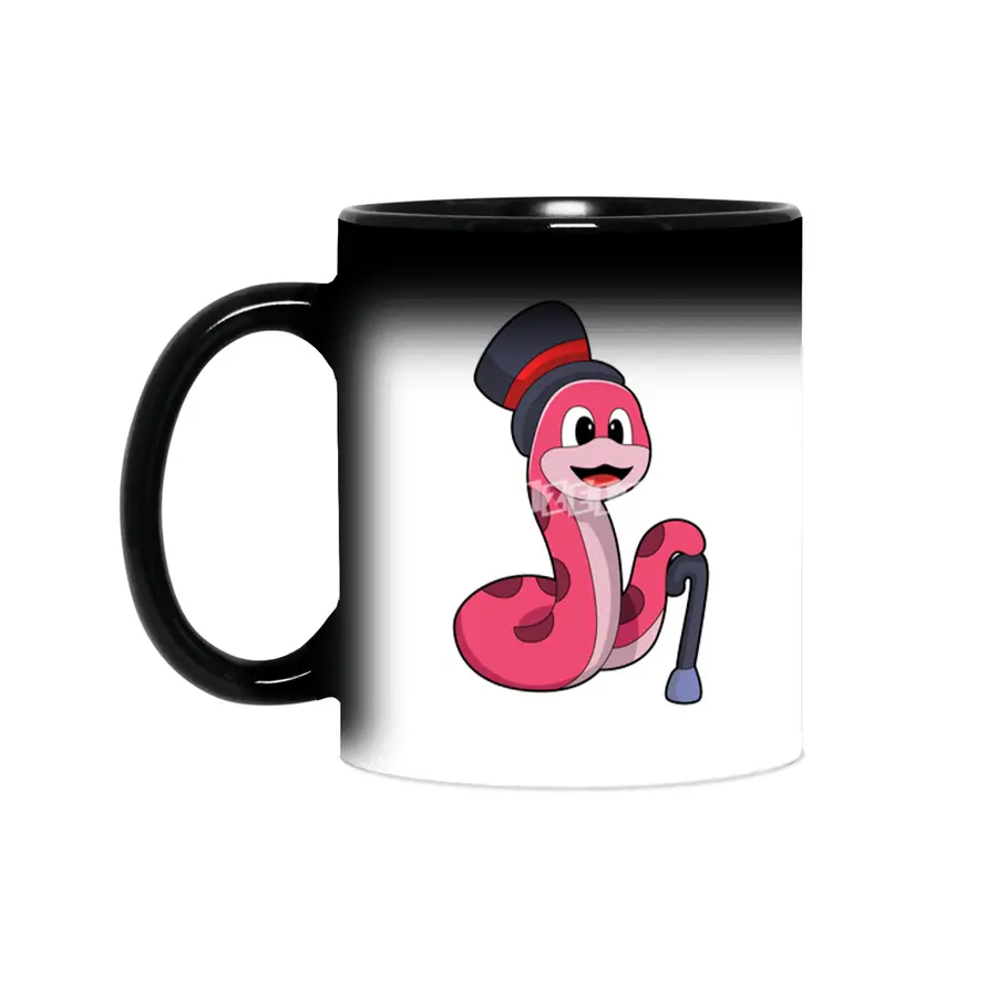 Snake as Gentleman with Hat & Walking stick Sihirli Kupa