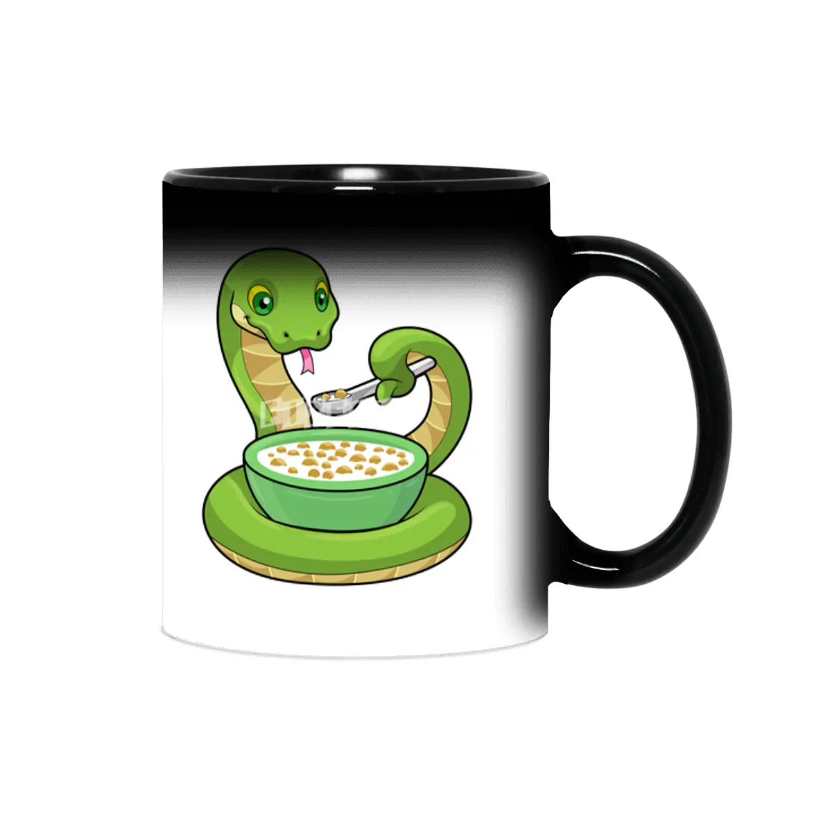 Snake at Eating with Muesli Sihirli Kupa
