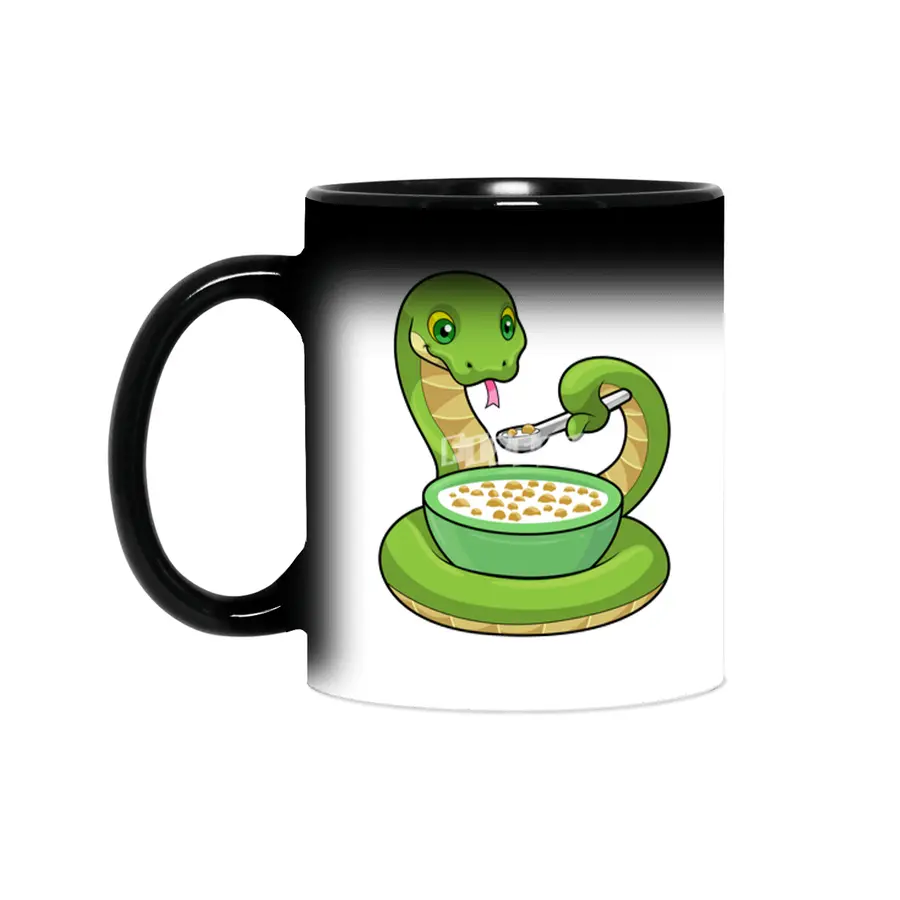 Snake at Eating with Muesli Sihirli Kupa