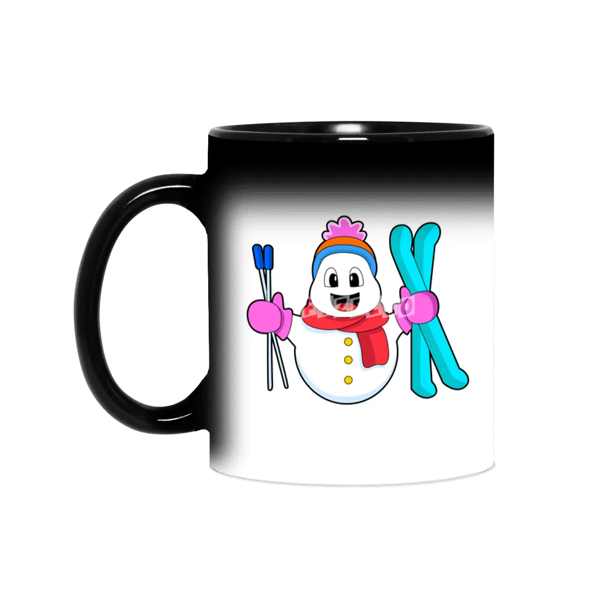 Snowman as Skier with Ski Sihirli Kupa