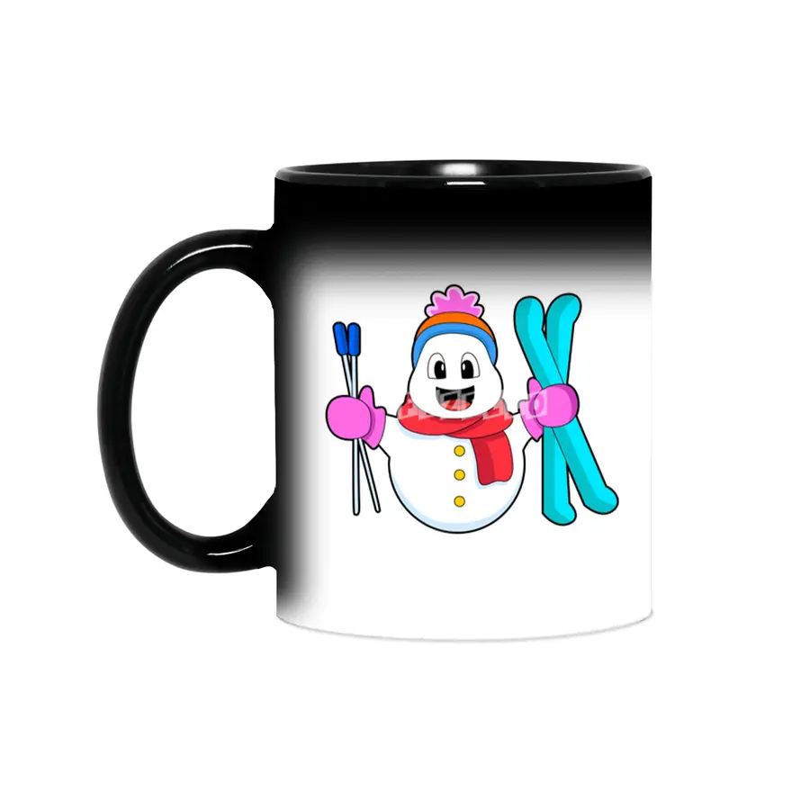 Snowman as Skier with Ski Sihirli Kupa