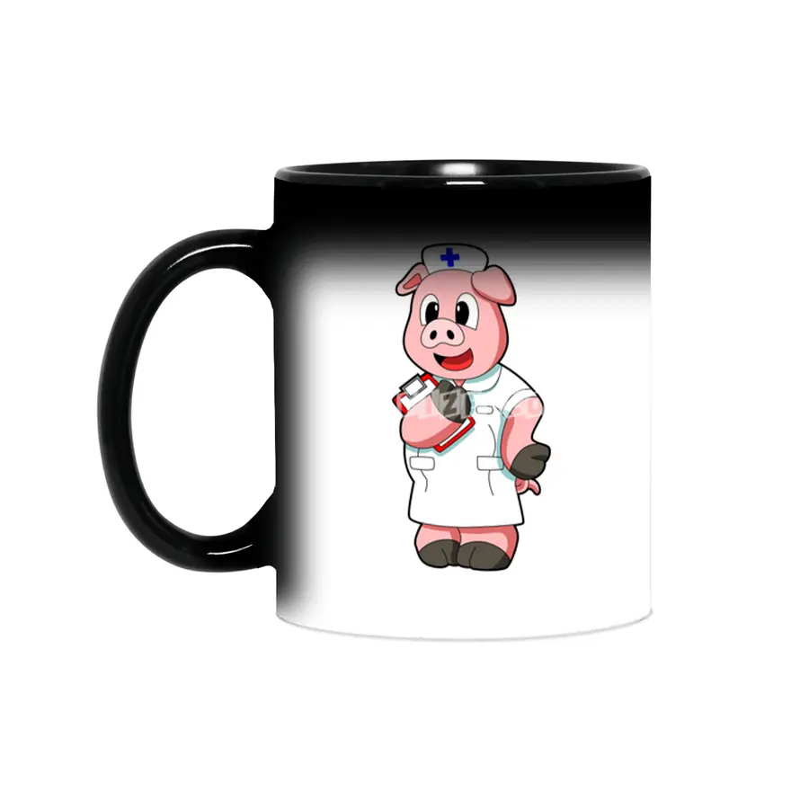 Pig as Nurse with Smock Sihirli Kupa