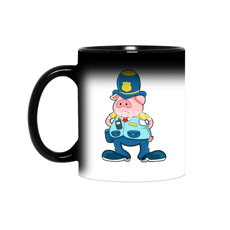Pig as Police officer with Police Uniform & Hat Sihirli Kupa