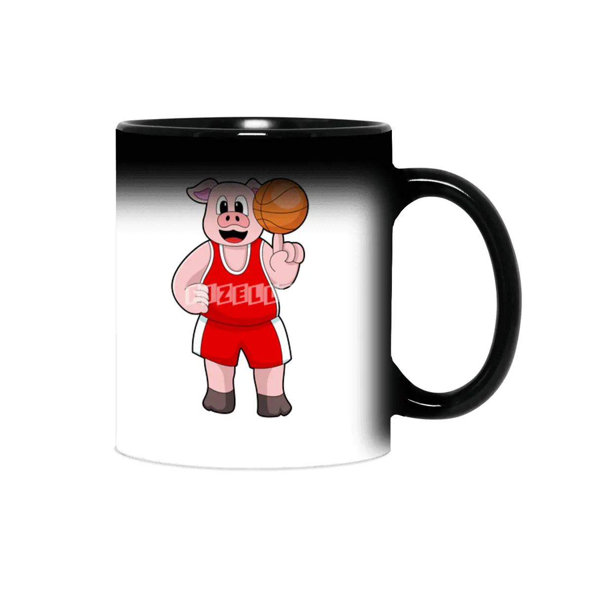 Pig at Basketball Sports Sihirli Kupa