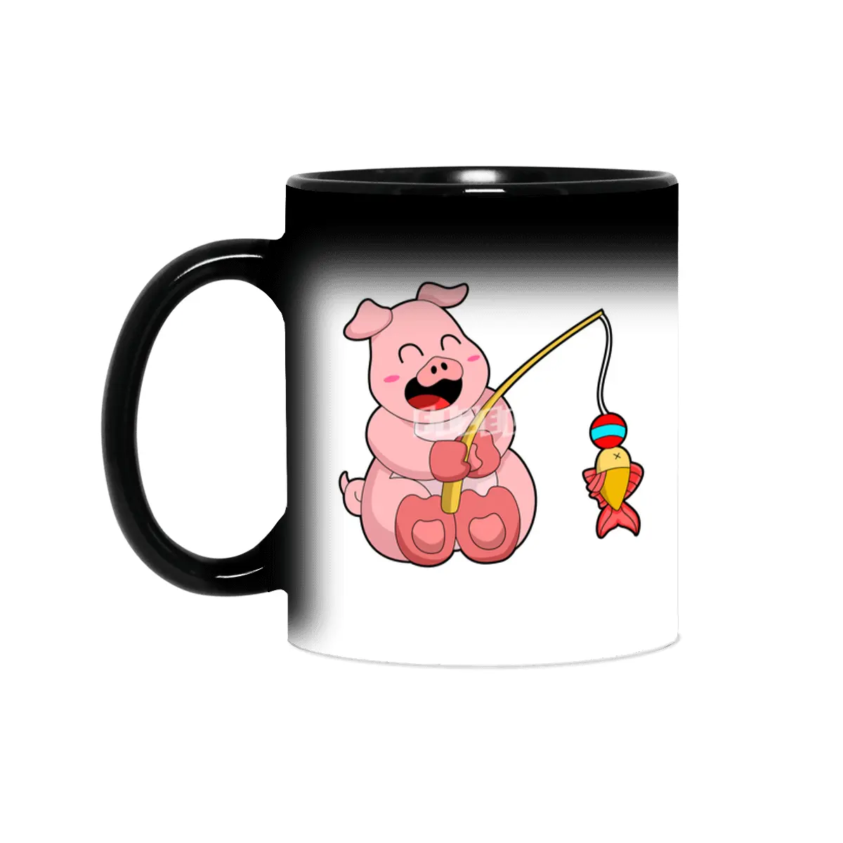 Pig at Fishing with Fish Sihirli Kupa