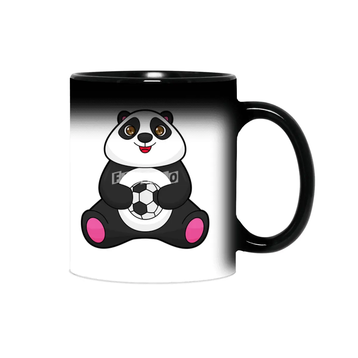 Panda as Soccer player with Soccer ball Sihirli Kupa