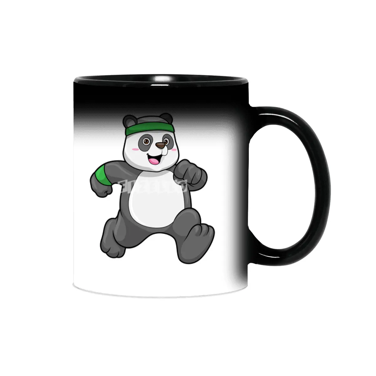 Panda at Jogging with Headband & Sweatband Sihirli Kupa