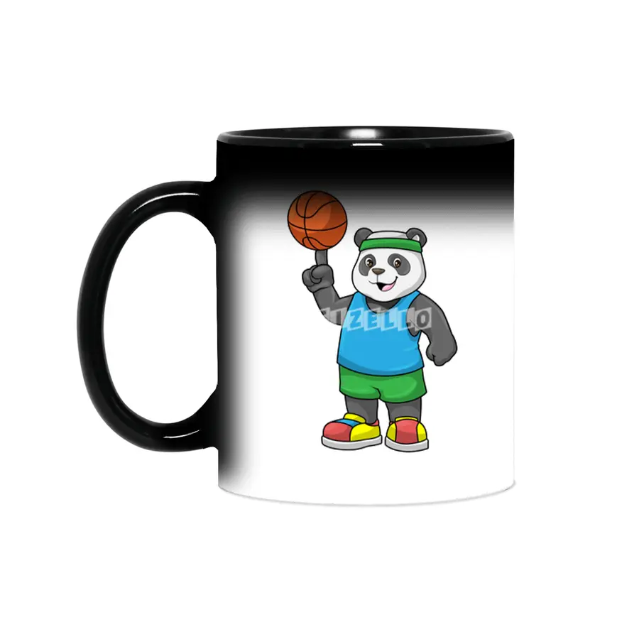 Panda at Sports with Basketball Sihirli Kupa
