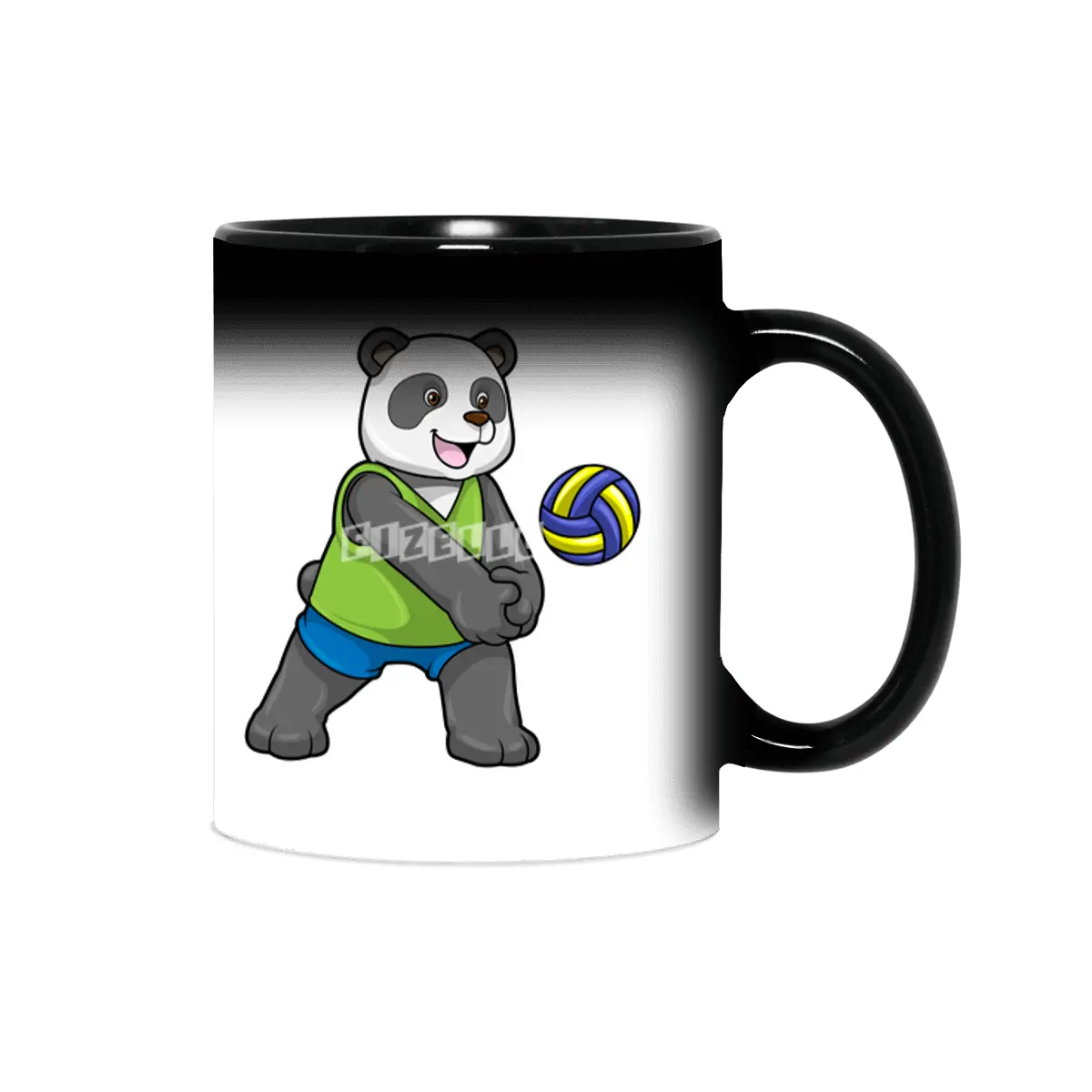 Panda at Sports with Volleyball Sihirli Kupa