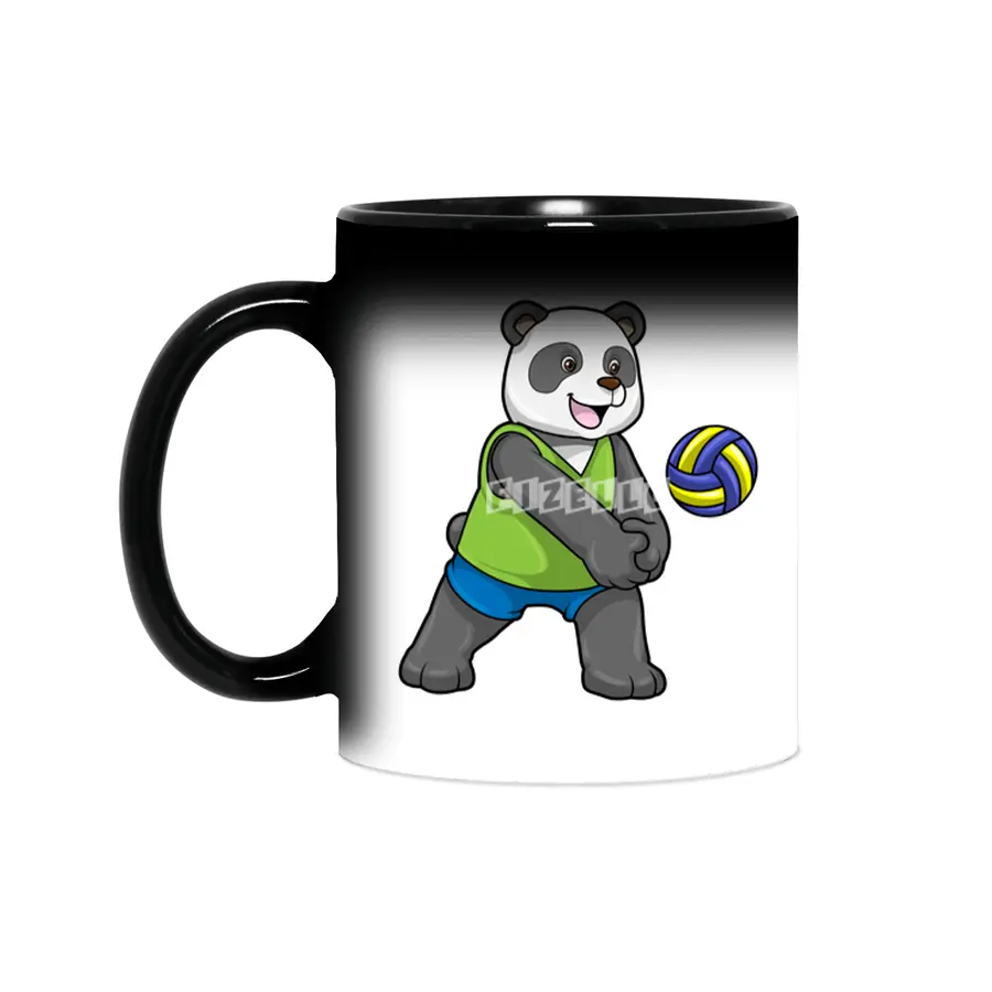 Panda at Sports with Volleyball Sihirli Kupa