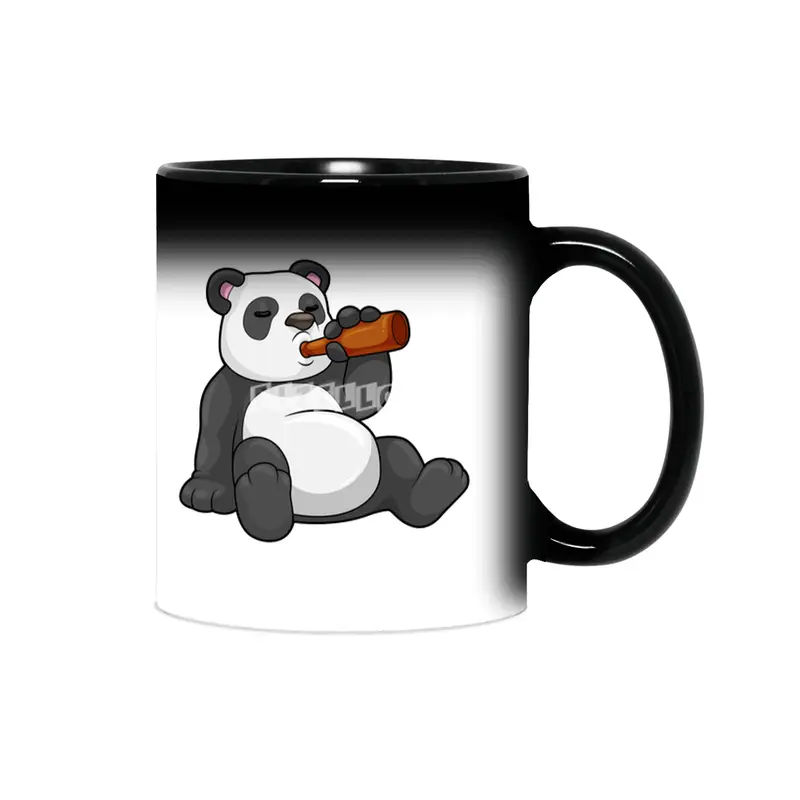 Panda with Bottle of Beer Sihirli Kupa