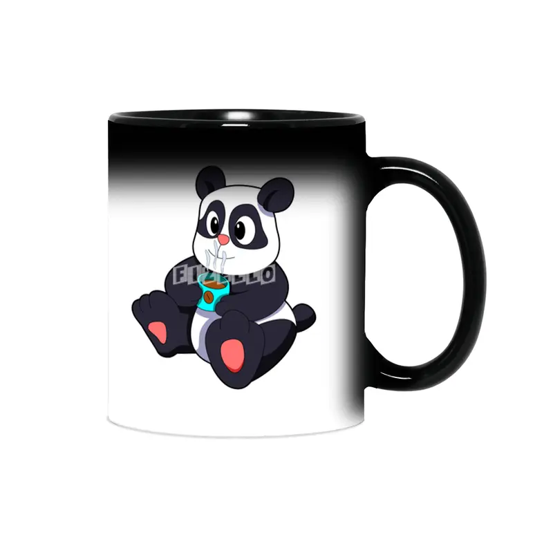 Panda with Cup of Coffee Sihirli Kupa