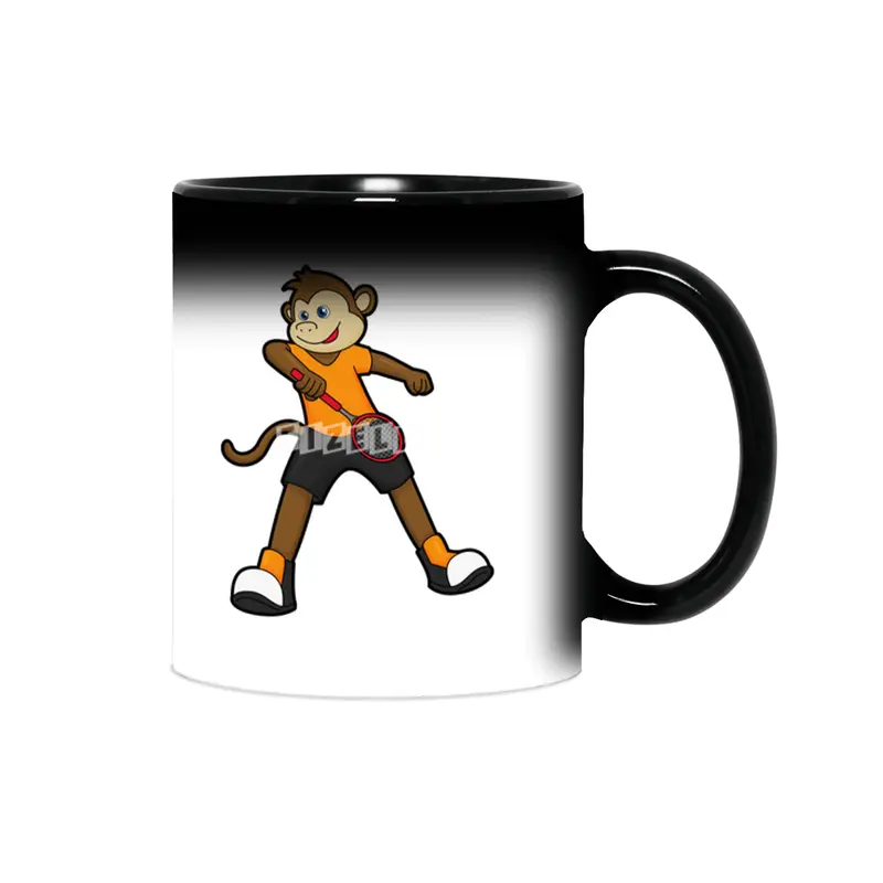Monkey as Tennis player with Tennis racket Sihirli Kupa