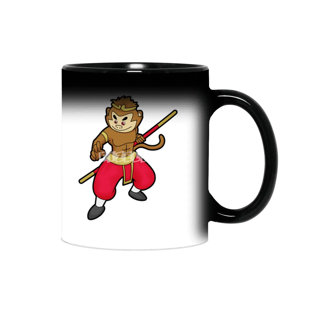 Monkey as Warrior with Staff & Headband Sihirli Kupa
