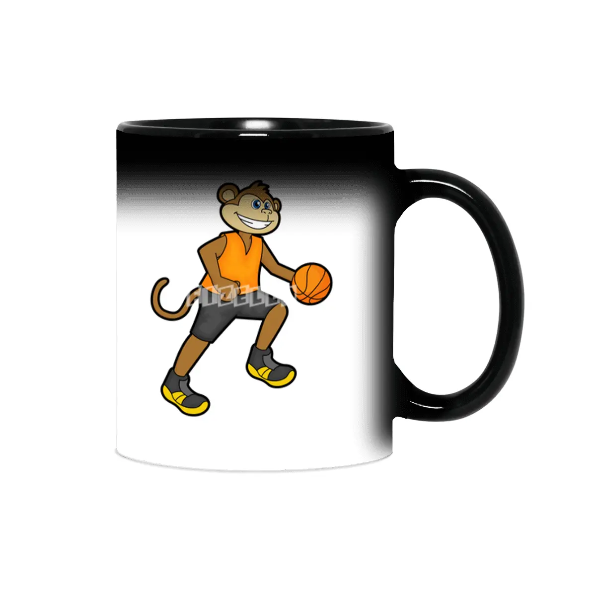 Monkey at Basketball Sports Sihirli Kupa