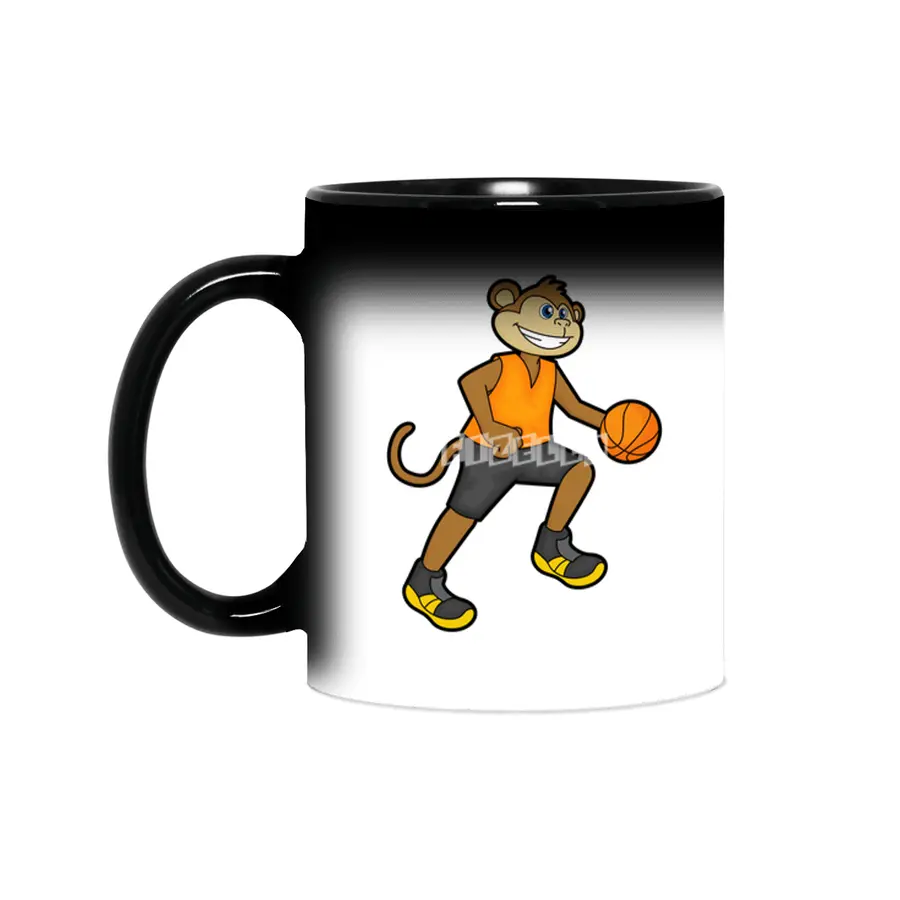 Monkey at Basketball Sports Sihirli Kupa