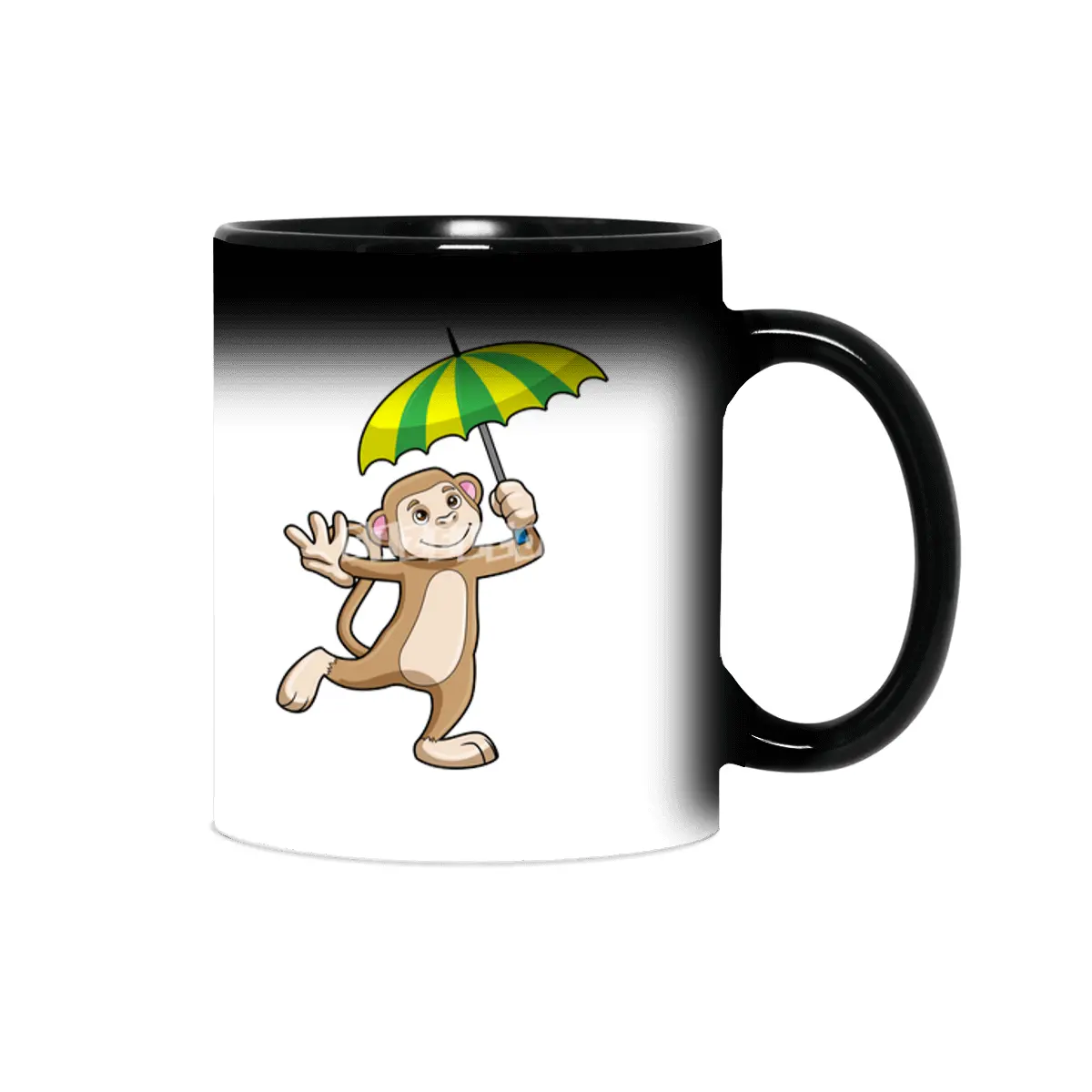 Monkey Rain Umbrella Sihirli Kupa