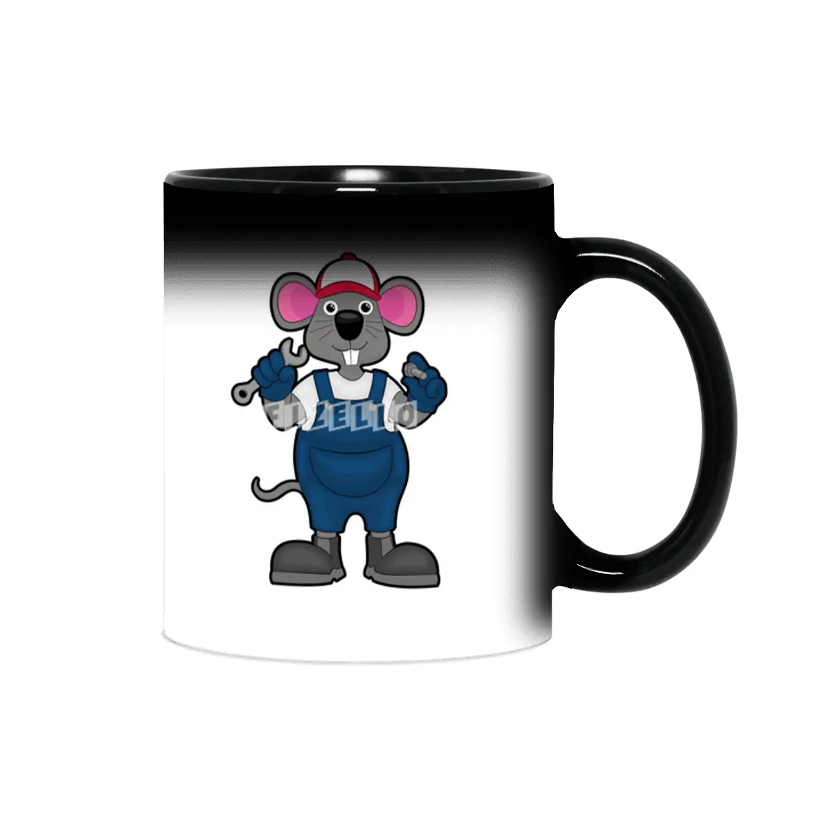 Mouse as Mechanic with Screw & Spanner Sihirli Kupa
