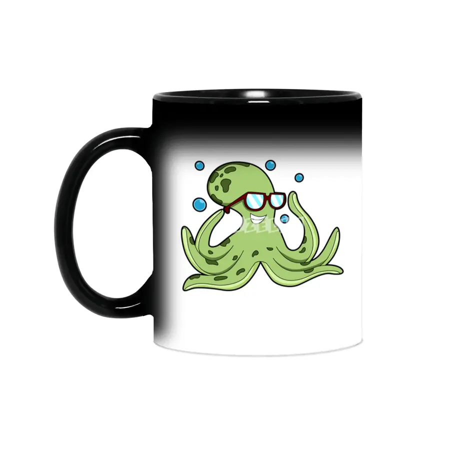 Octopus with Glasses Sihirli Kupa