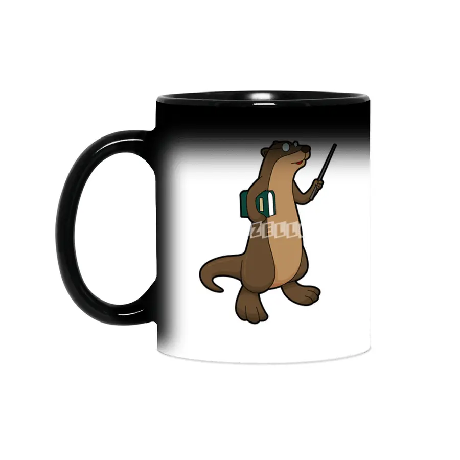 Otter as Teacher with Book & Pointer Sihirli Kupa
