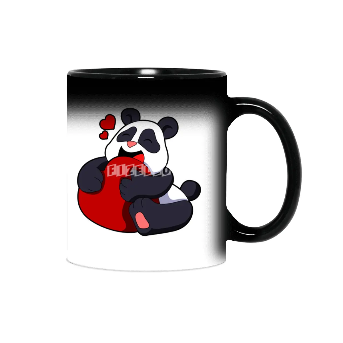 Panda - Love with Heart Sihirli Kupa