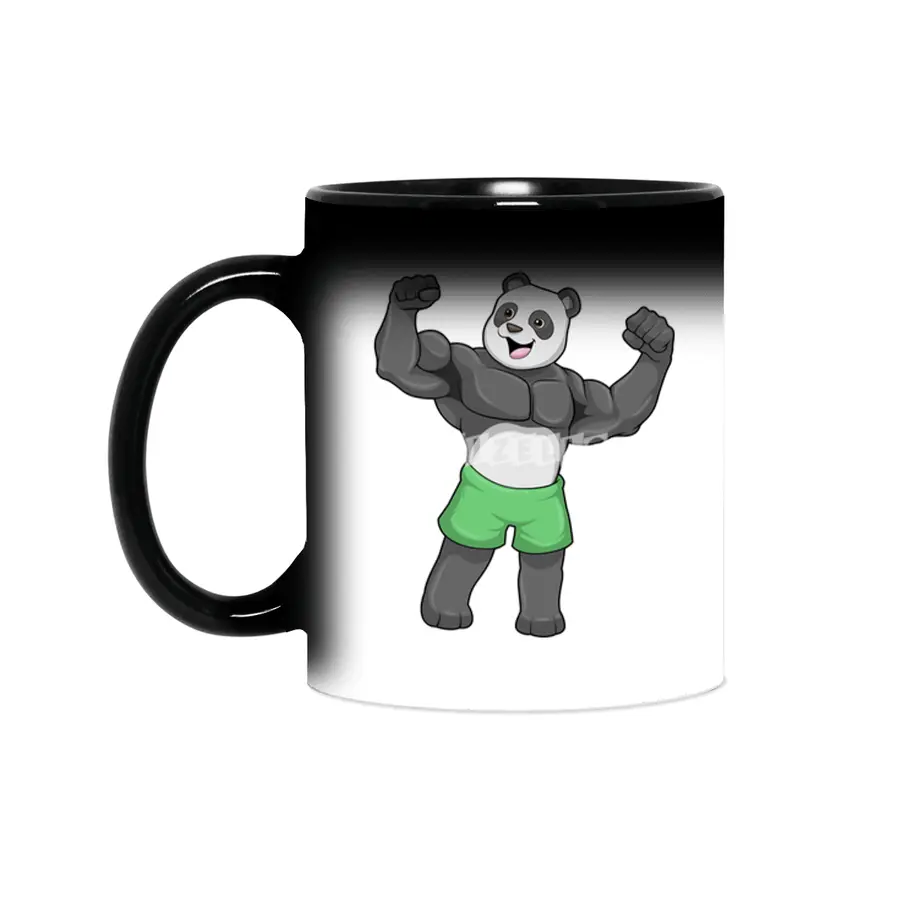 Panda as Bodybuilder at Bodybuilding Sihirli Kupa