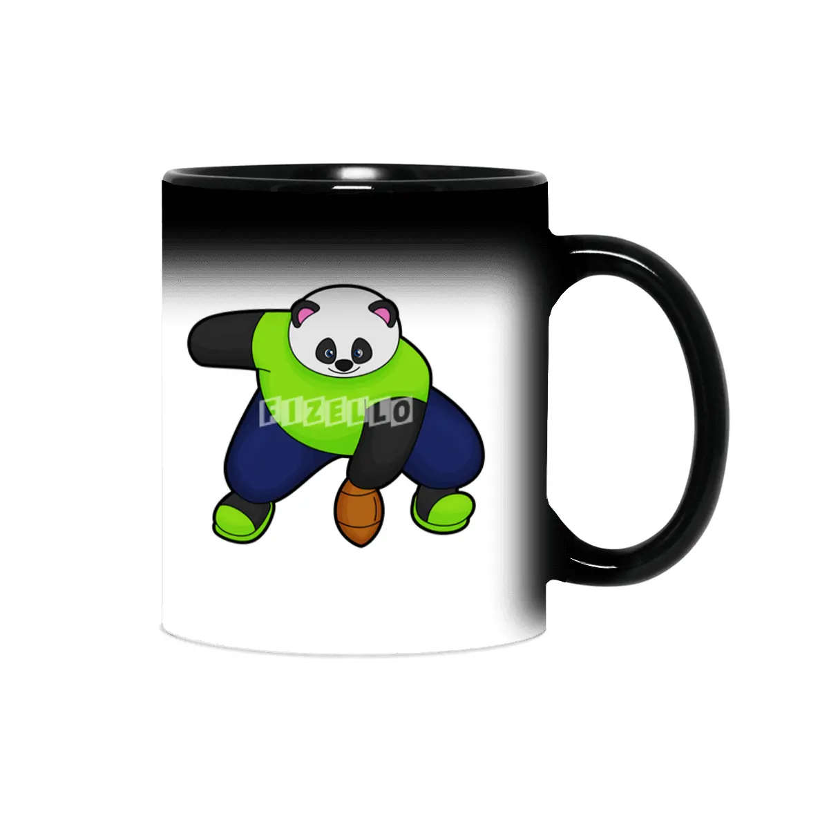 Panda as Football player with Football Sihirli Kupa