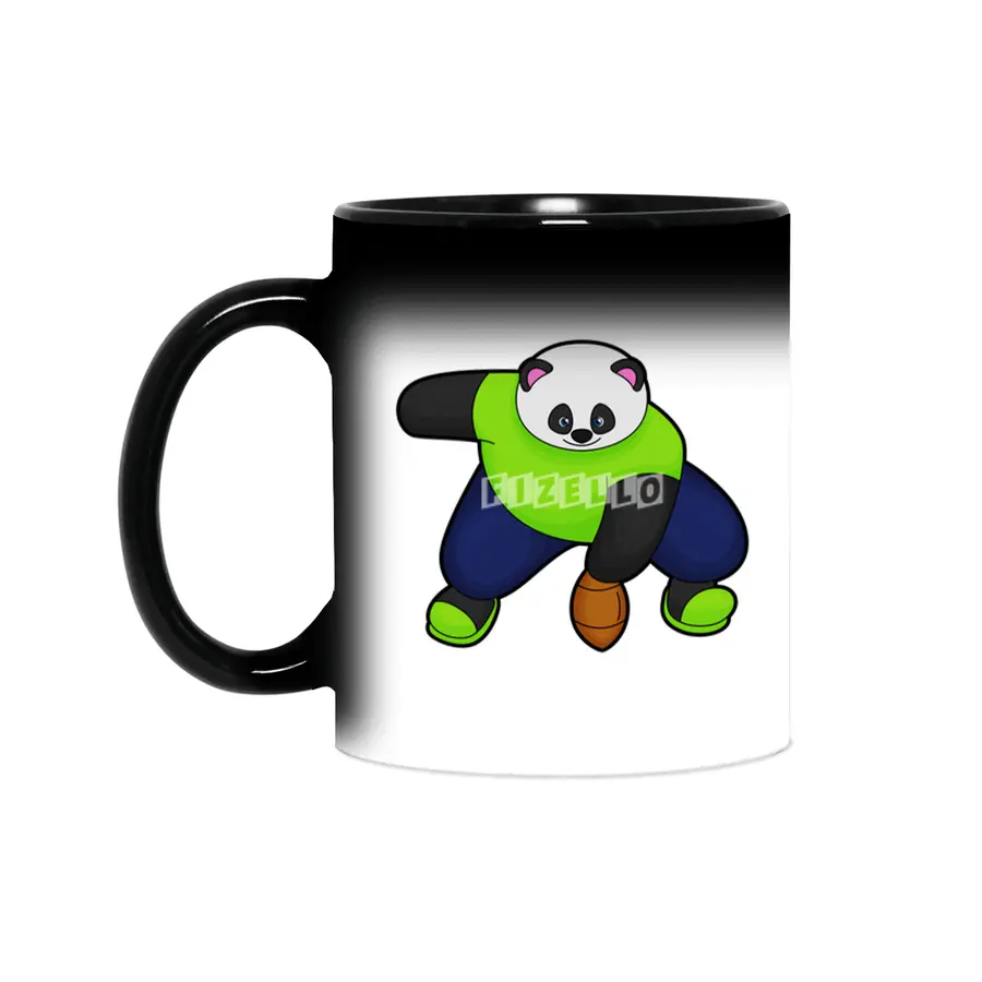 Panda as Football player with Football Sihirli Kupa