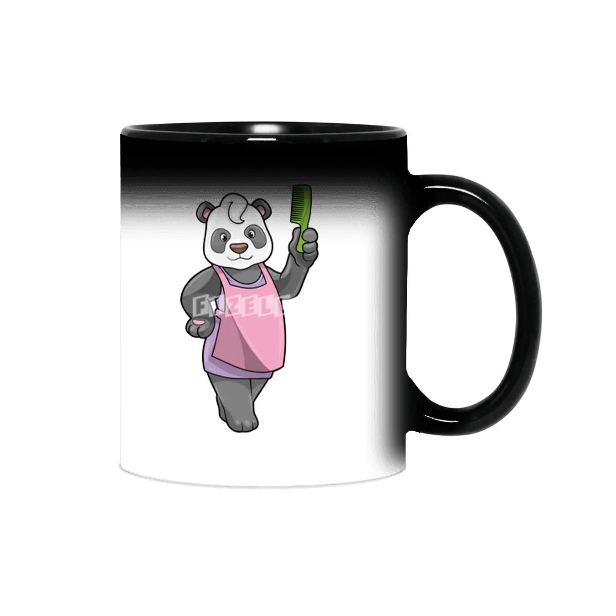 Panda as Hairdresser with Comb Sihirli Kupa