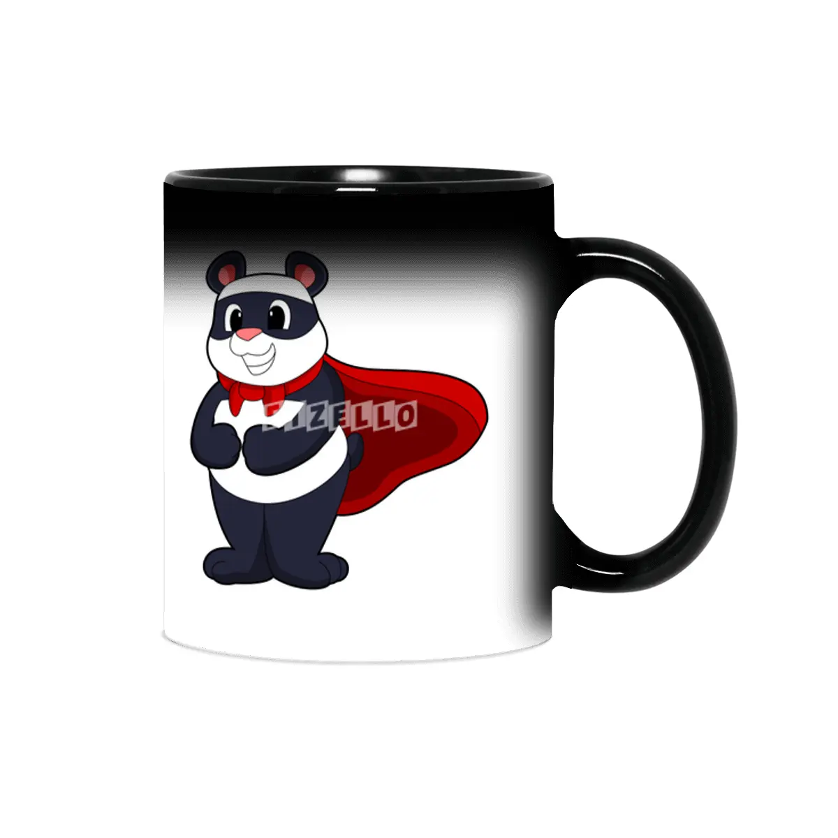 Panda as Hero with Mask & Cape Sihirli Kupa