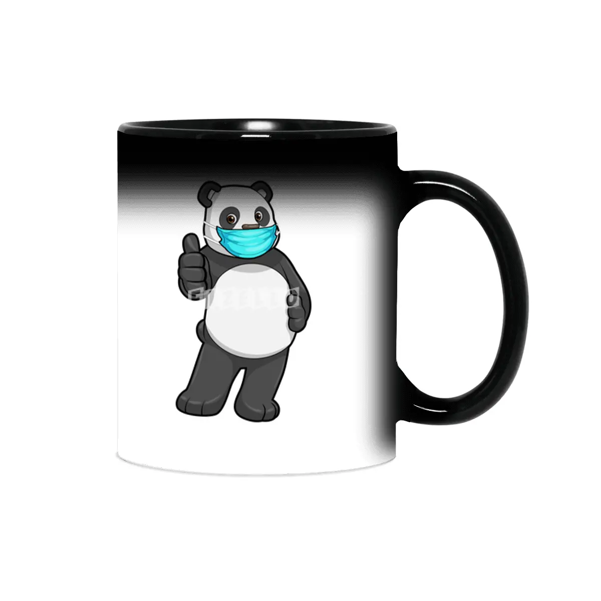 Panda with Face mask Sihirli Kupa
