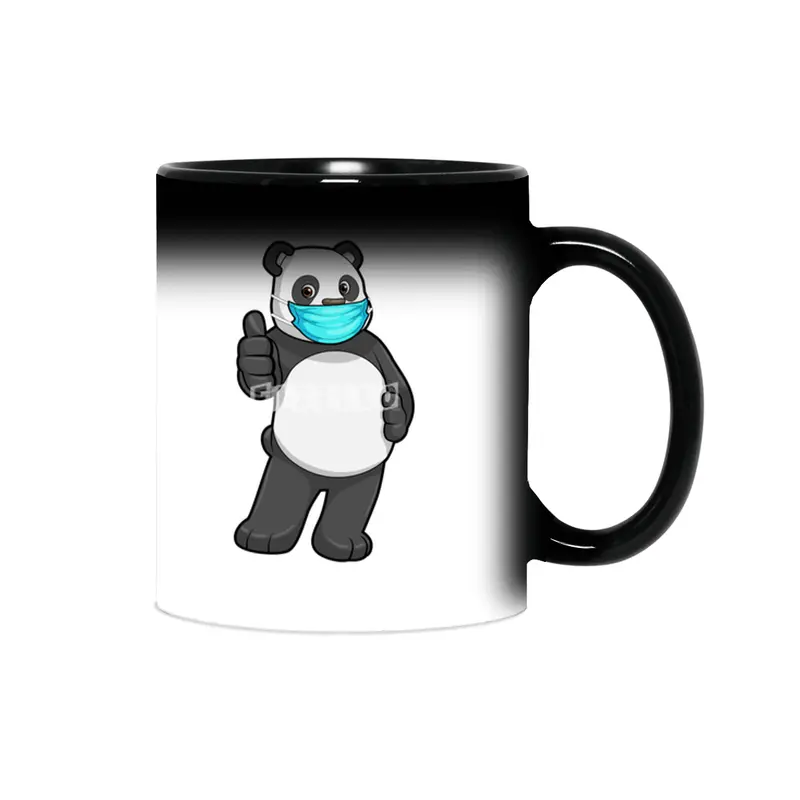 Panda with Face mask Sihirli Kupa
